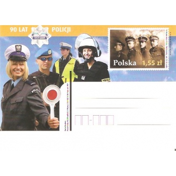 Karta Cp 1502 90 lat Policji